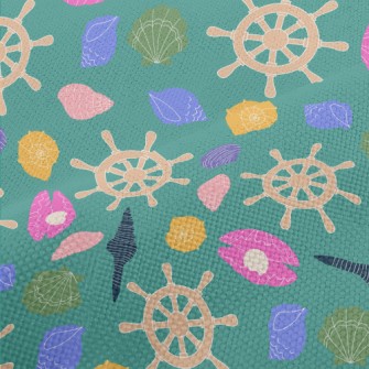 Colorful Shells And Rudder Performance Linen
