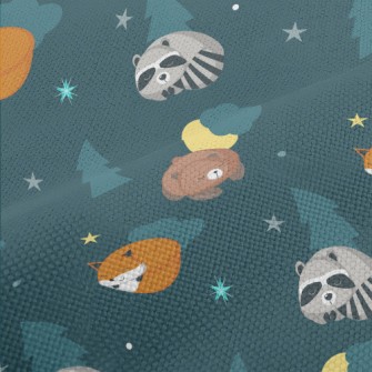 Sleeping Animals In The Forest Performance Linen