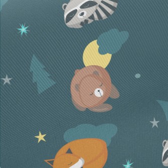 Sleeping Animals In The Forest Twill