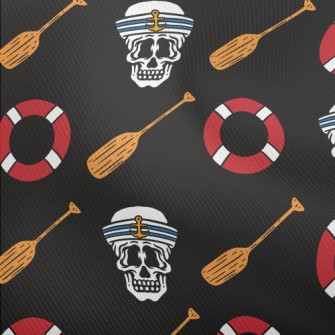 Navy Skull Dobby