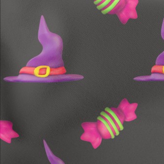 3D Witch Hat Candy Stretch Ponte