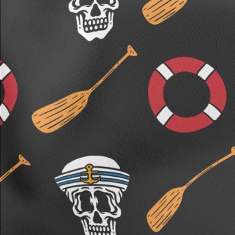 Navy Skull Stretch Ponte