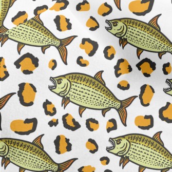 Leopard Piranha Micro Fleece