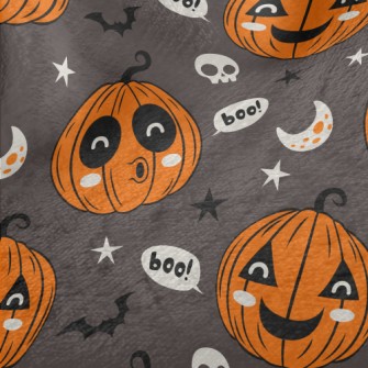 Funny Halloween Pumpkin Minky