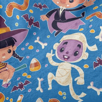 Cute Cartoon Halloween Minky