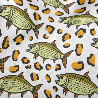 Leopard Piranha Minky