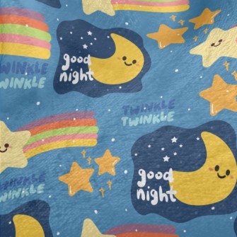 Good Night Moon Stars Minky
