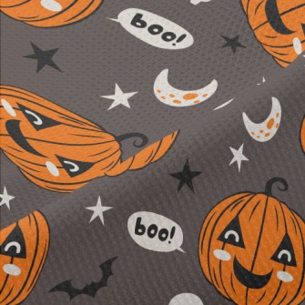 Funny Halloween Pumpkin Piqué