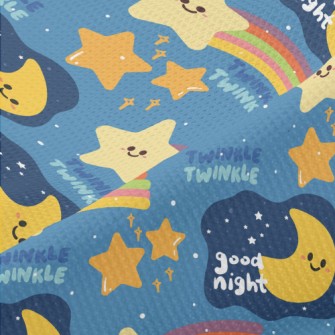 Good Night Moon Stars Piqué