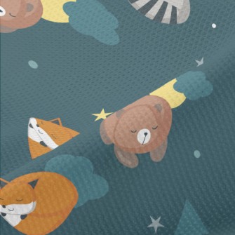 Sleeping Animals In The Forest Piqué