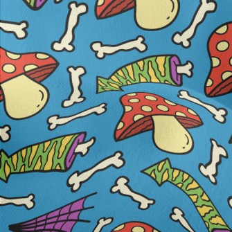 Poisonous Mushroom Shaped Bone Lightweight Performance Linen
