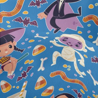 Cute Cartoon Halloween Lightweight Performance Linen