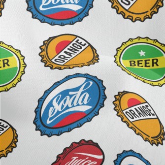 Beer And Soda Bottle Caps Lightweight Performance Linen