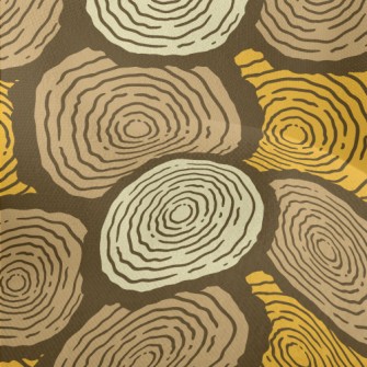 Tree Trunk Growth Rings Lightweight Performance Linen