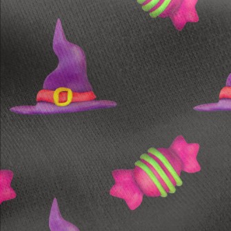 3D Witch Hat Candy Jersey Backed Fleece