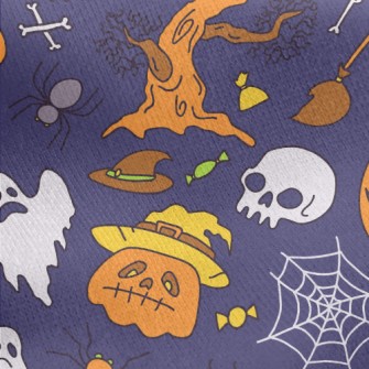 Horror Halloween Jersey Backed Fleece