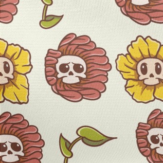 Skull Flowers Pongee