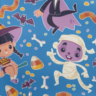 Cute Cartoon Halloween Pongee