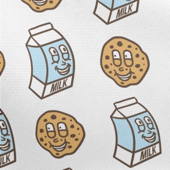Exaggerated Expression Milk Bi Pongee