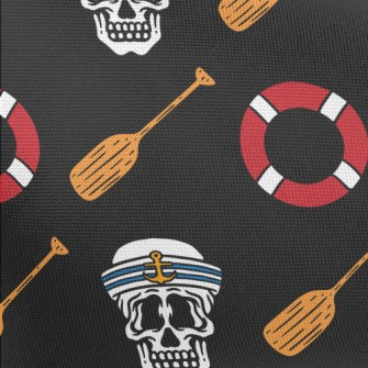 Navy Skull Pongee
