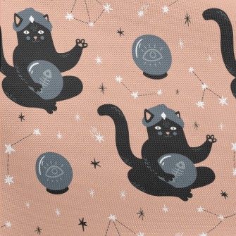 Black Cat Fortune Teller Pongee