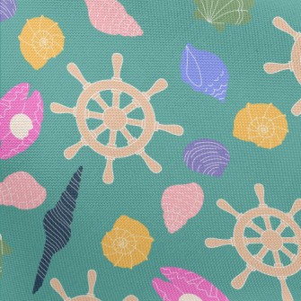 Colorful Shells And Rudder Pongee