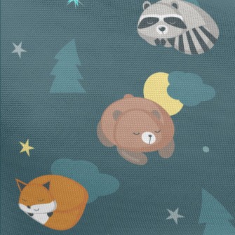 Sleeping Animals In The Forest Pongee