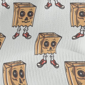 Funny Paper Bag Skull Stretch Jersey