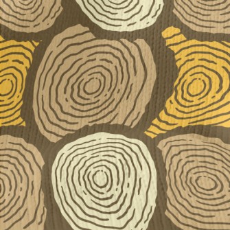 Tree Trunk Growth Rings Stretch Jersey