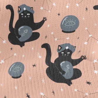 Black Cat Fortune Teller Stretch Jersey