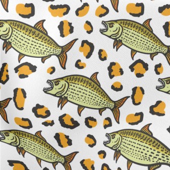 Leopard Piranha Lightweight Cotton Poplin