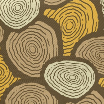 Tree Trunk Growth Rings Midweight Cotton Poplin