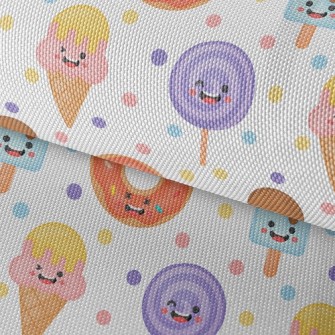 Playful Expression Ice Cream Waterproof Oxford