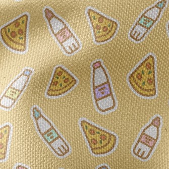 Pizza With Coke Waterproof Canvas