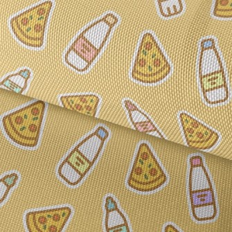 Pizza With Coke Waterproof Oxford