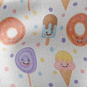 Playful Expression Ice Cream Waterproof Canvas