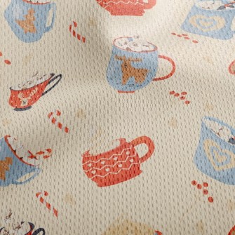 Christmas Cup Athletic Mesh Flat Back