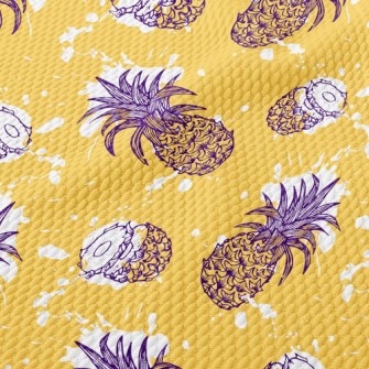 Juicy Pineapple Birdseye Piqué