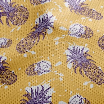 Juicy Pineapple Athletic Mesh Flat Back