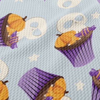 Skull Pumpkin Candies Birdseye Piqué