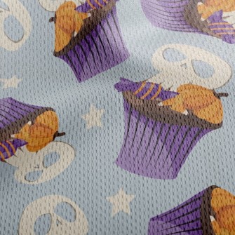 Skull Pumpkin Candies Athletic Mesh Flat Back