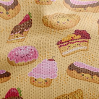 Donut Cake Athletic Mesh Flat Back