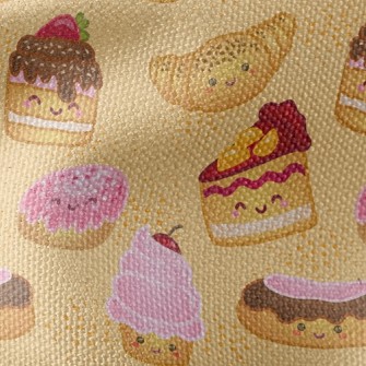 Donut Cake Waterproof Canvas