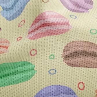 Circle Macarons Athletic Mesh Flat Back