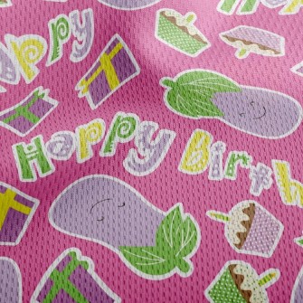 Eggplant Birthday Gift Athletic Mesh Flat Back