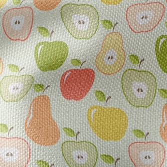 Colorful Apples And Pears Waterproof Canvas