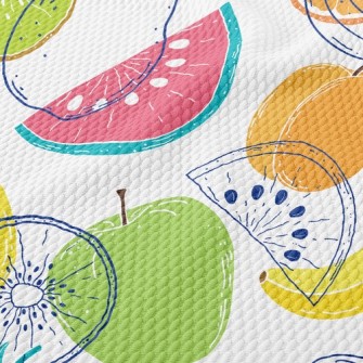 Colorful Fruit Birdseye Piqué