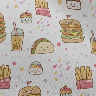 Burger Fries Bubble Tea Chiffon