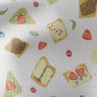 Creative Fruit Bread Waterproof Canvas