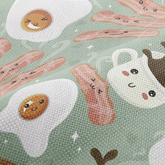 Cute Breakfast Food Performance Linen